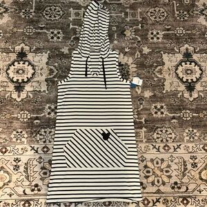 Junk Food Clothing Navy and Cream Striped Hoodie